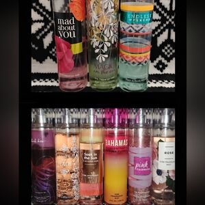 Bath & Body Works Lot of 9 8 oz. Fine Fragrance Mists *DISCONTINUED/RARE SCENTS*